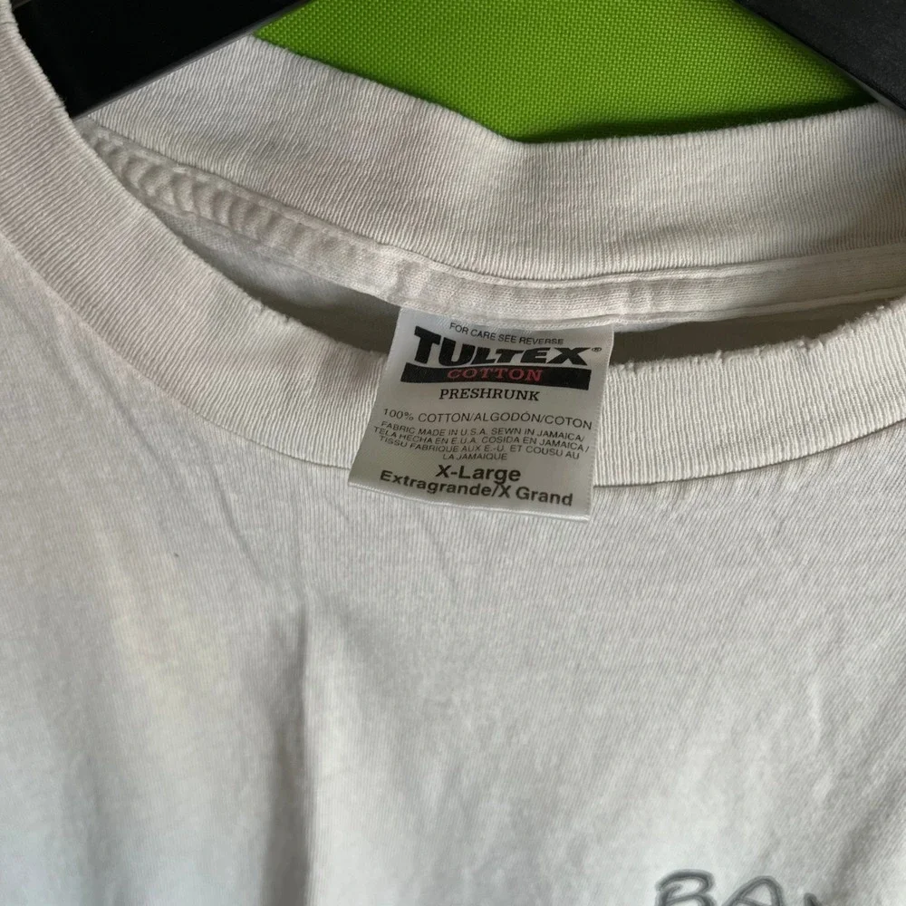 Vintage 1995 Ballz Longboards T-Shirt XL White Tultex Cotton Surf Skate 90s - Picture 3 of 7